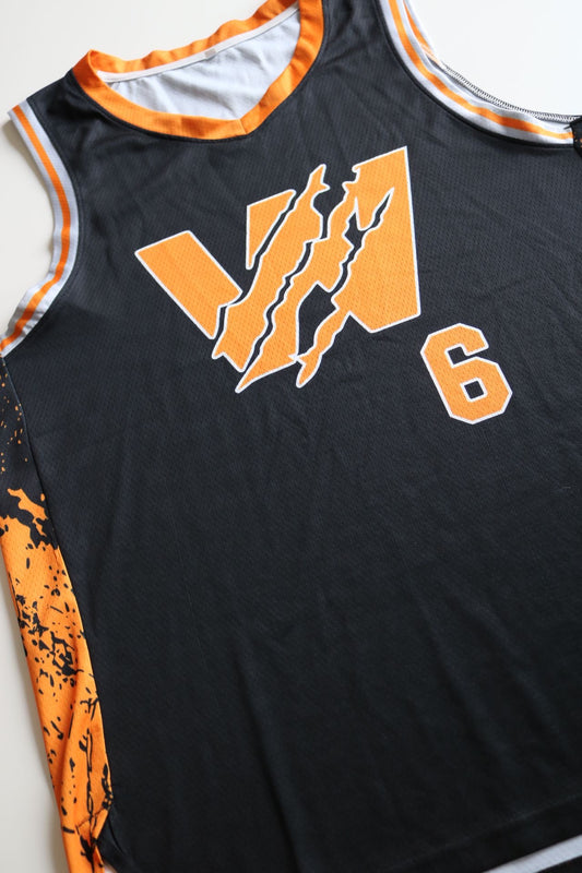 Men’s Basketball Vest - Orange/Black