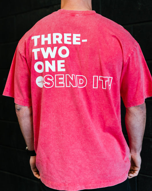 321 Send it Oversize Tee - Pink