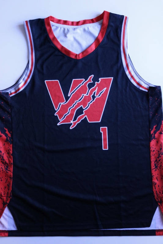 Men’s Basketball Vest - Red/Black