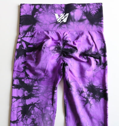 Marble Pro Leggings - Purple